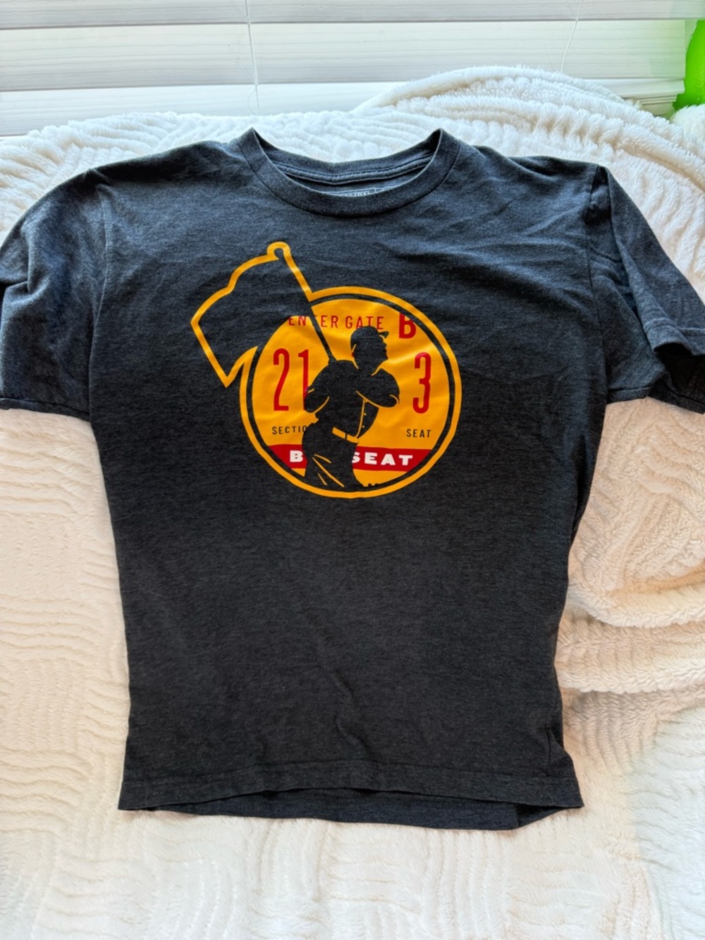 Baseballism Black Graphic Men's T-Shirt with Yellow & Red Print